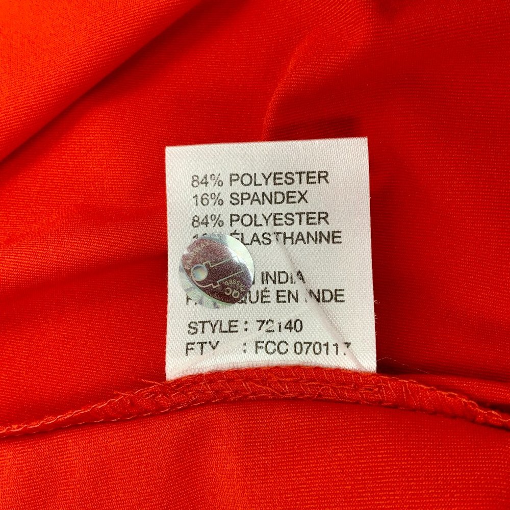 Jamie Sadock Red 1/4 Zip 3/4 Sleeve Golf Top Tee Medium - Picture 13 of 16